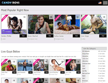 Tablet Screenshot of candyboys.com